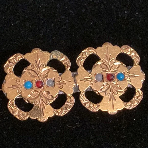 Vintage brooches 2 different styles one marked Freirich - Picture 5 of 7